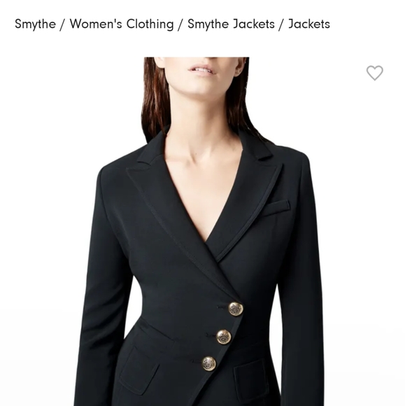 SMYTHE RED Asymmetrical wrap BLAZER Perfect for the HOLIDAYS💗 FABULOUS PRICE - Picture 5 of 5